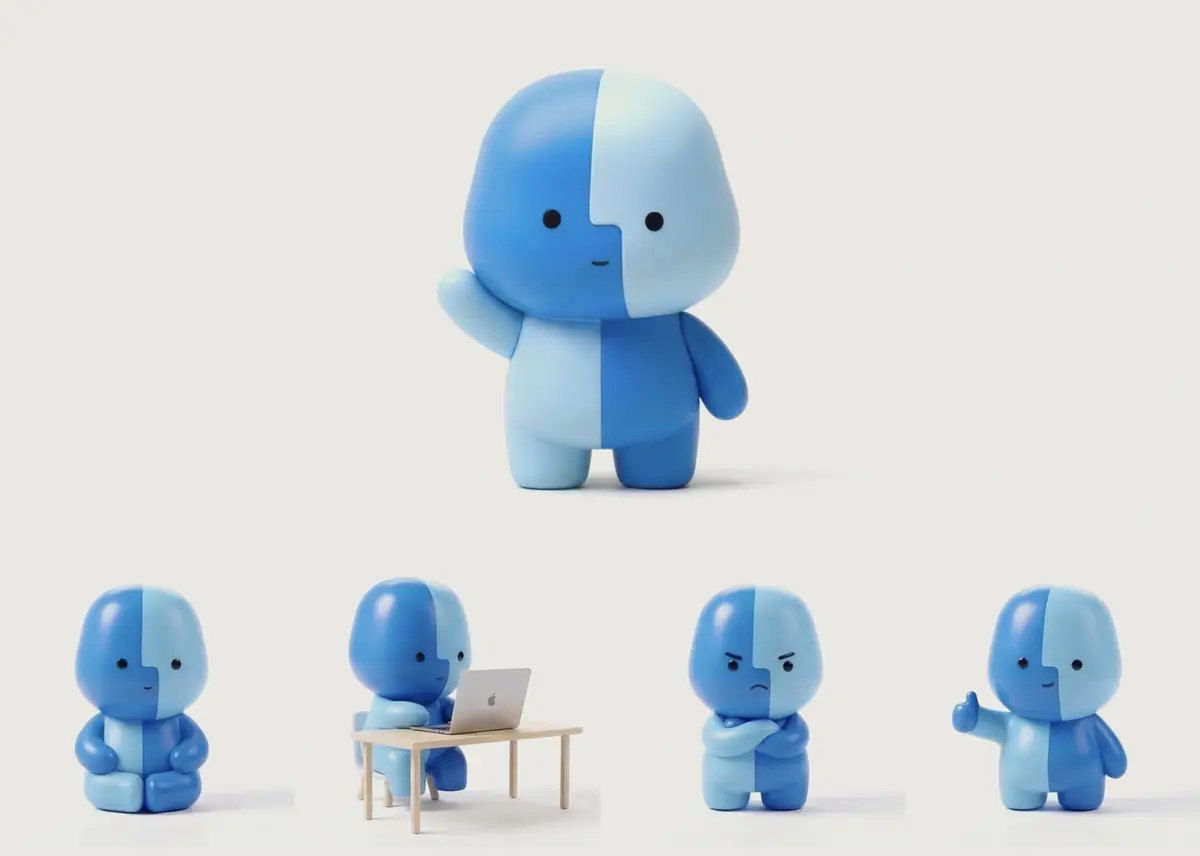 Source&nbsp;: basicappleguy.com, qui a d&eacute;clin&eacute; le personne dans tout plein de postures