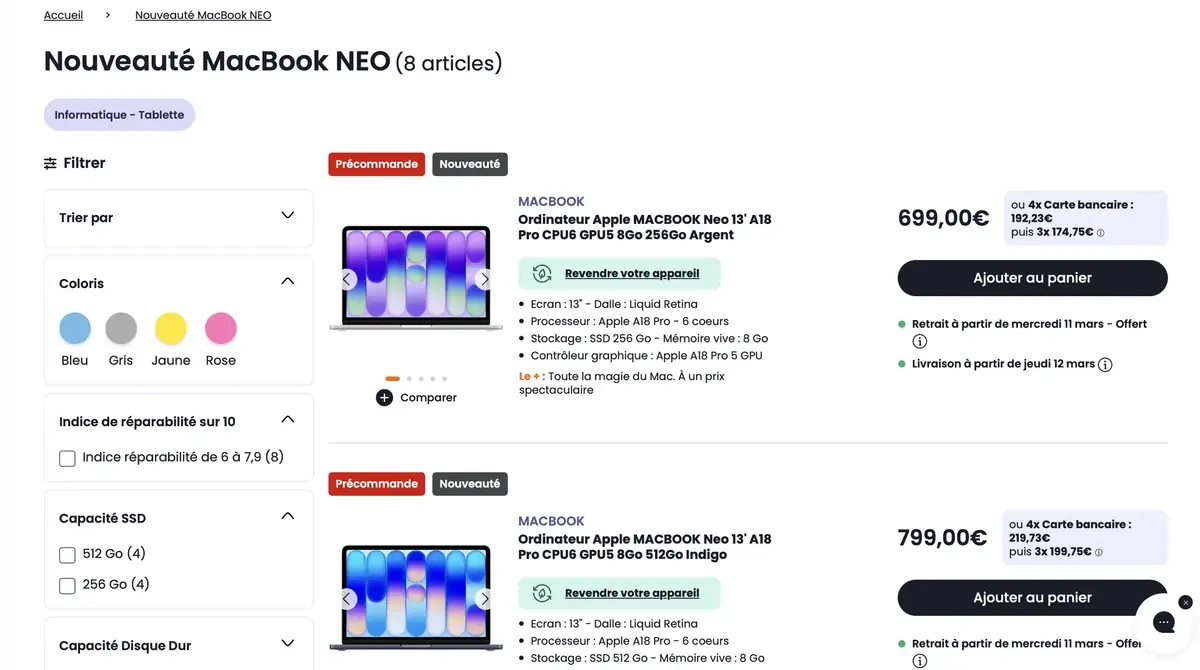 Un retrait possible d&egrave;s 8heures du matin
