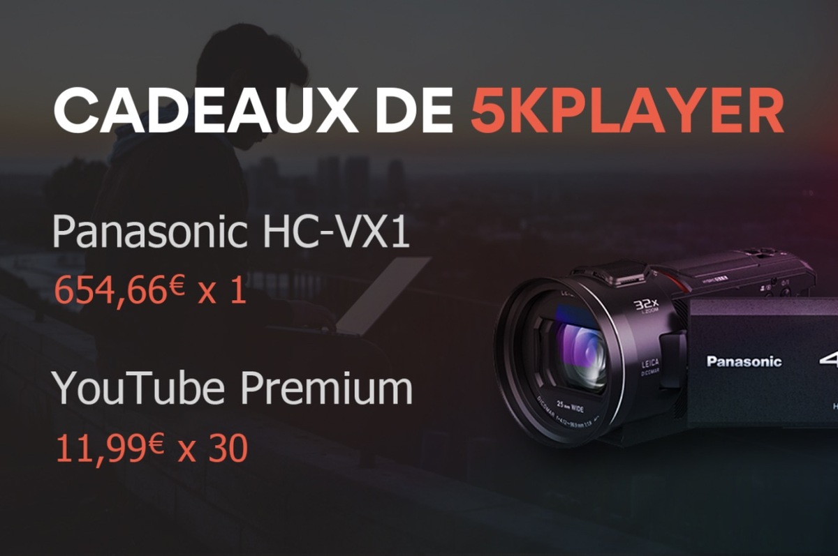 Concours ! Gagnez une caméra Panasonic  avec 5KPlayer, un lecteur 4k/HD pour Mac