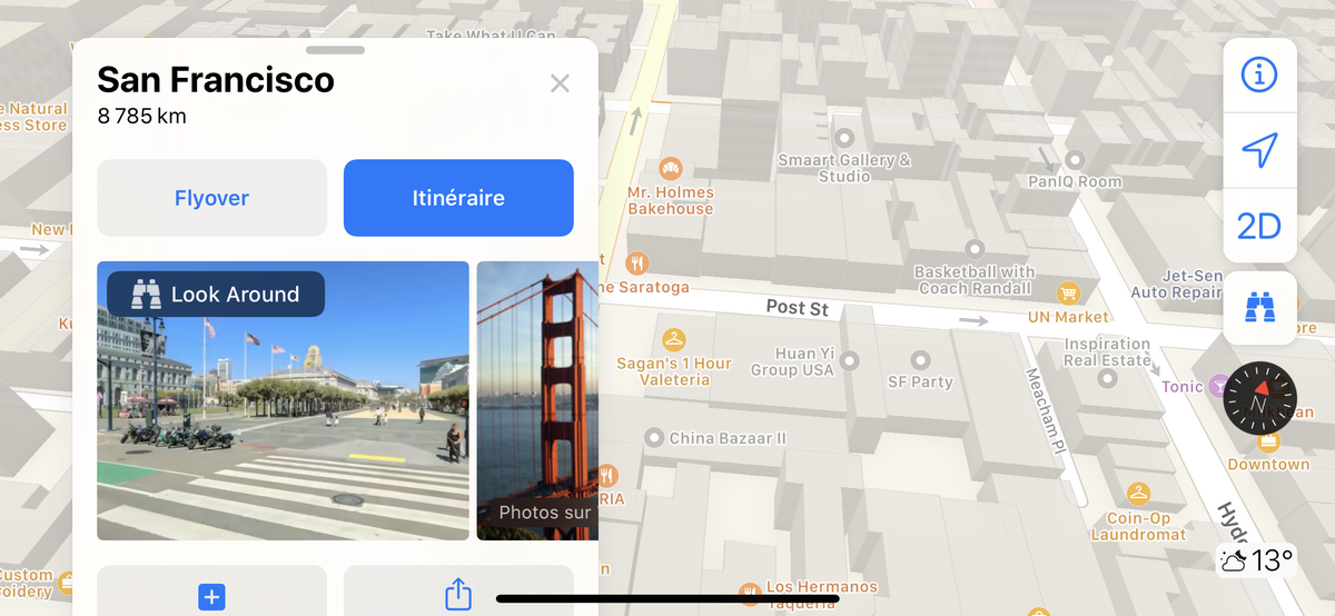 iOS 13 : Plans en met (presque) plein la vue avec « Look around »
