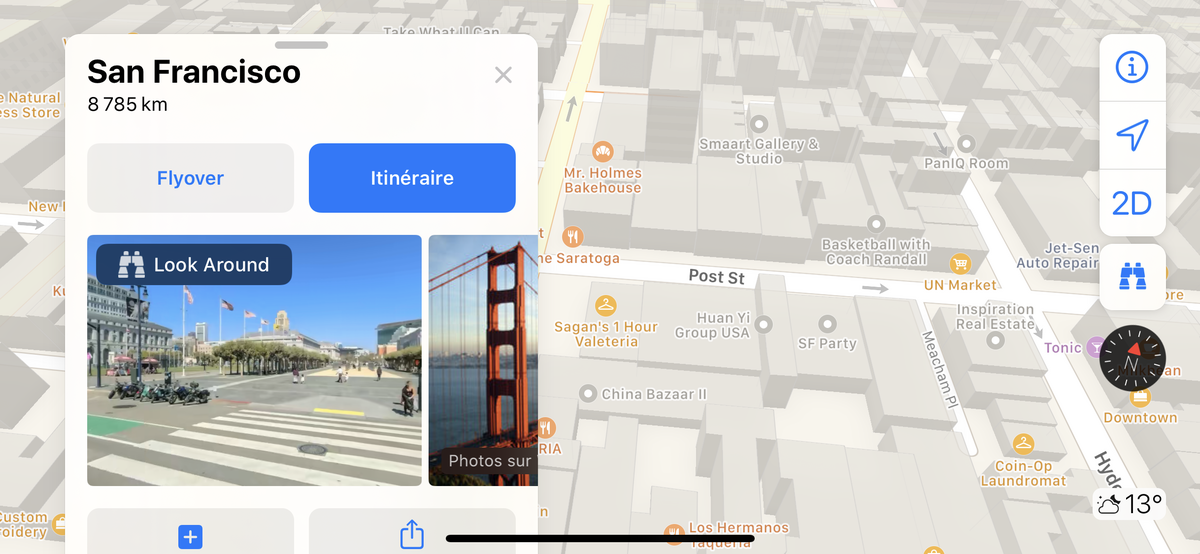 iOS 13 : Plans en met (presque) plein la vue avec « Look around »