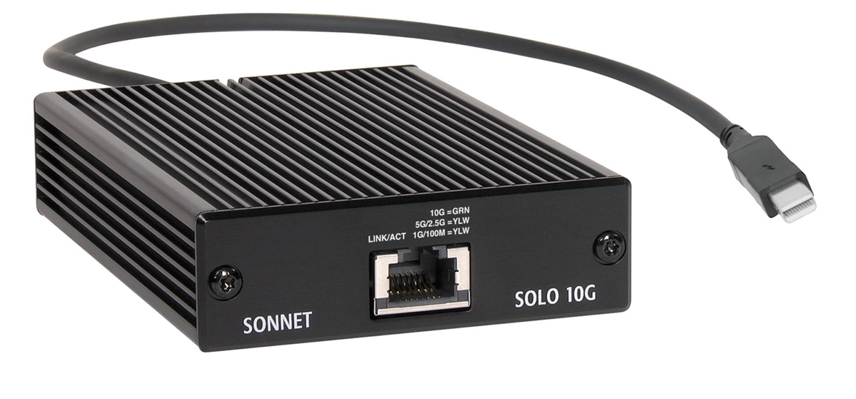 Sonnet : du 10GbE en Thunderbolt 2 à 256€ avec le boitier Solo10G