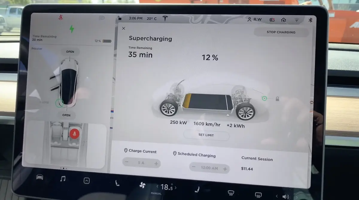 Les Tesla Model 3 débloquées pour la charge (très) rapide en Europe