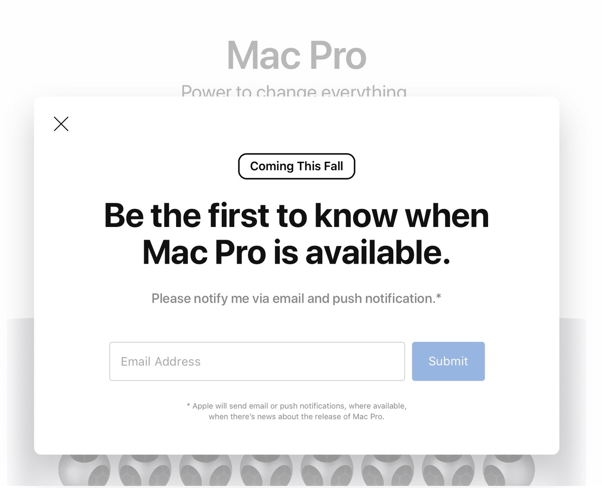 Mac Pro : Apple retire toute référence à une sortie en septembre