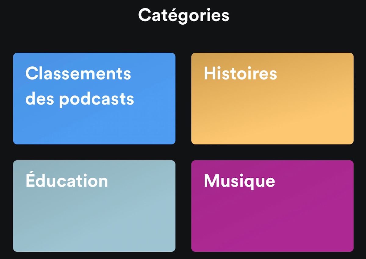 Spotify réorganise la bibliothèque, et fait de la place aux podcasts