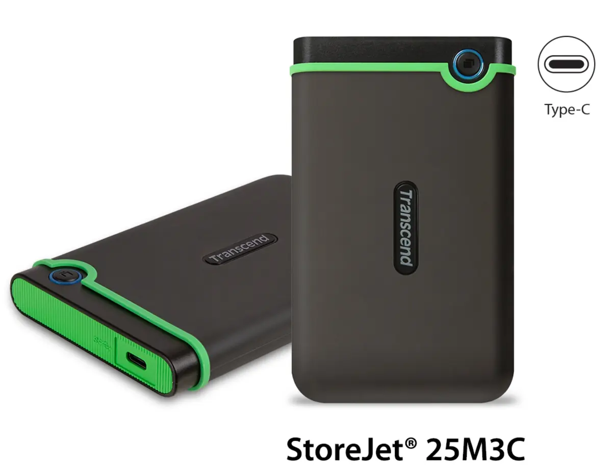 StoreJet 25 : une nouvelle gamme de disques durs USB-C chez Transcend