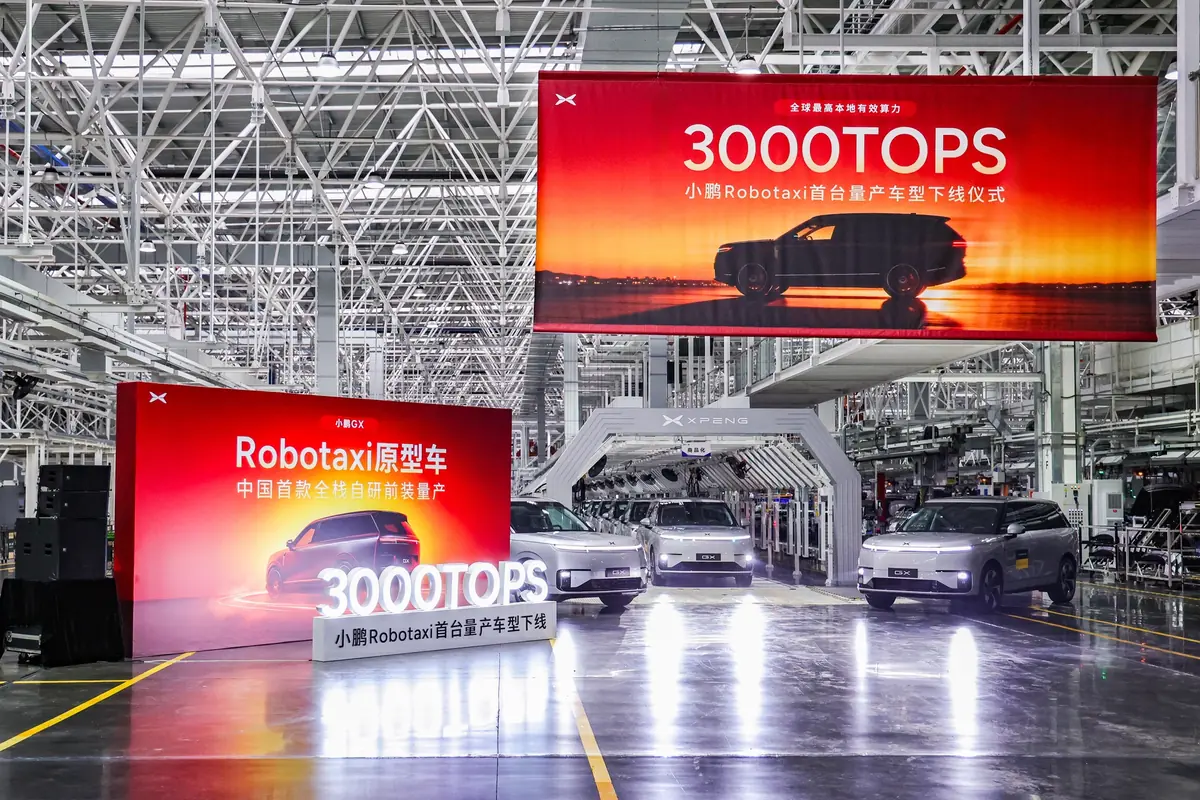 XPENG d&eacute;marre la production de s&eacute;rie de son Robotaxi GX