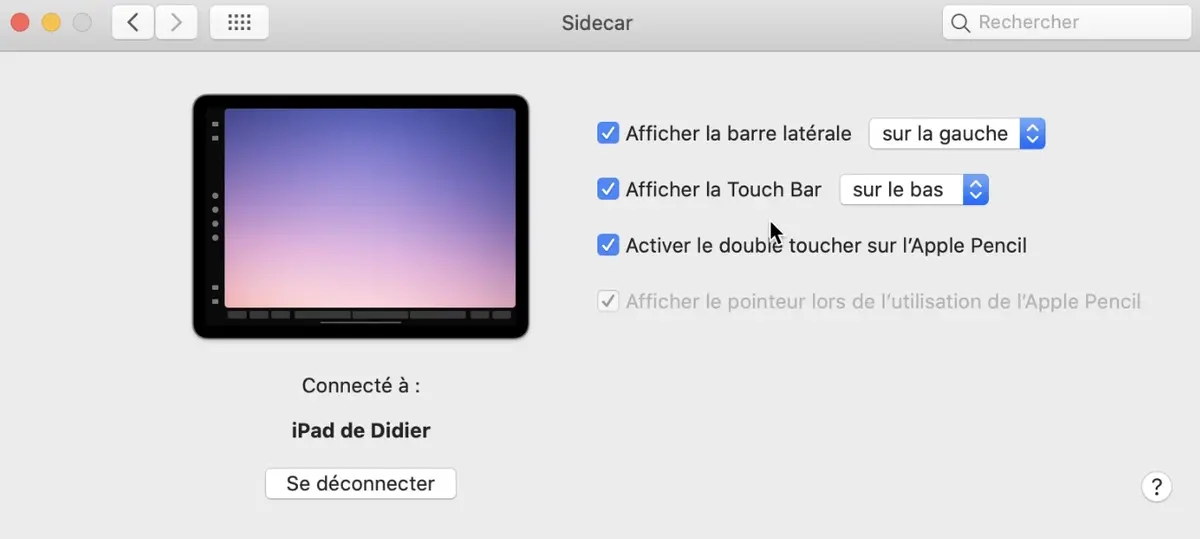 macOS Catalina : combien consomme Sidecar, l'app qui utilise l'iPad en écran externe ?