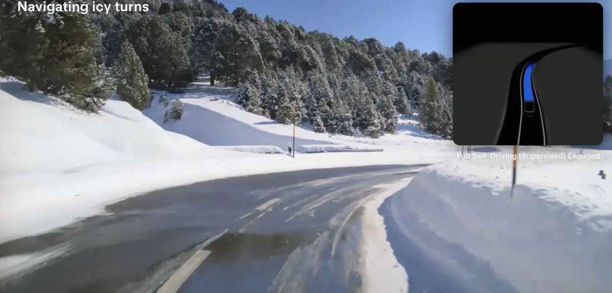 Tesla roule sous la neige en FSD, mais l'Europe attend d&eacute;cembre pour voter