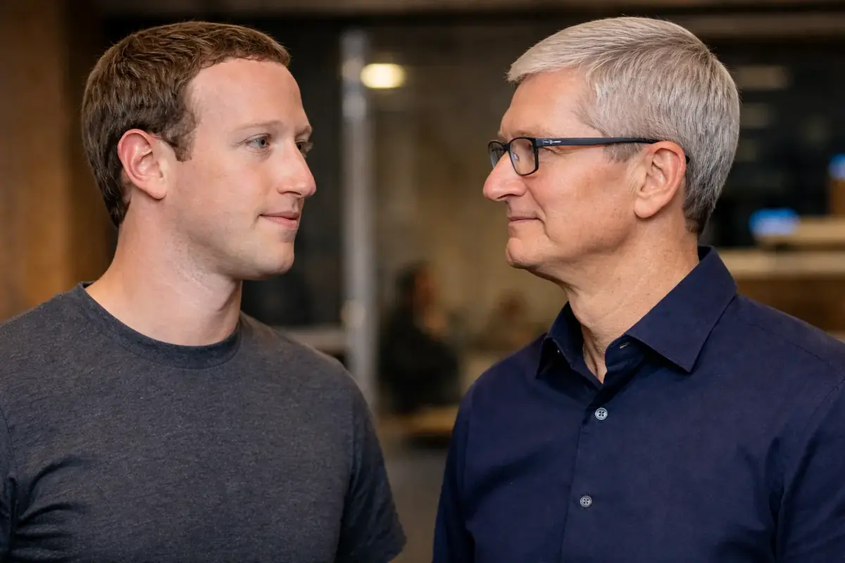 Meta Apple Mark Zuckerberg Tim Cook