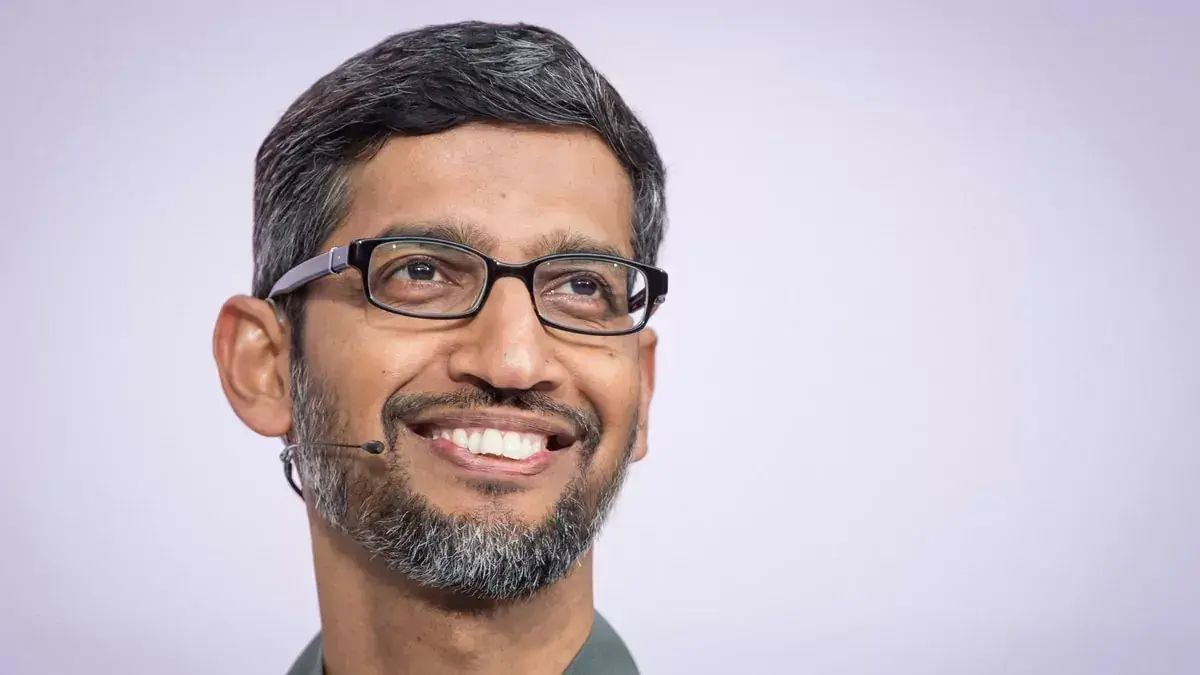 En vrai, ça ne fait pas du tout rire Sundar Pichai, le PDG de Google