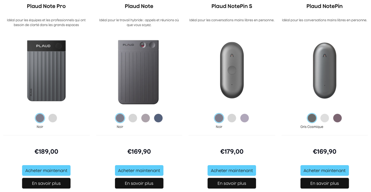 R&eacute;volutionner la prise de notes en r&eacute;union&nbsp;? Plaud lance son nouvel enregistreur et une app desktop