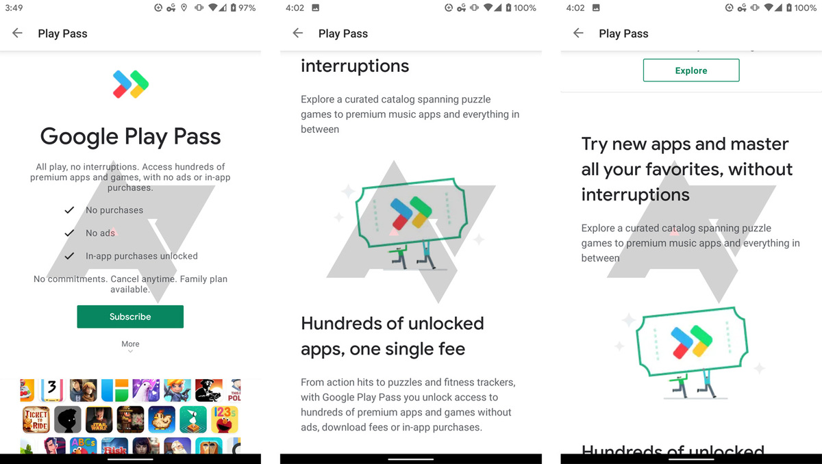 Google teste son service « Play Pass » pour 5$/mois (un concurrent d’Apple Arcade)