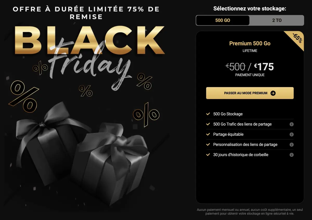 #BlackFriday : 75% sur les offres Lifetime de pCloud, le service suisse de stockage en ligne