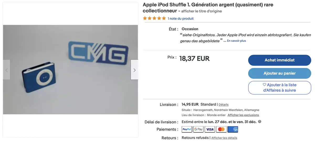 Insolite : l'iPod shuffle peut aussi servir de pince à cheveux vintage...