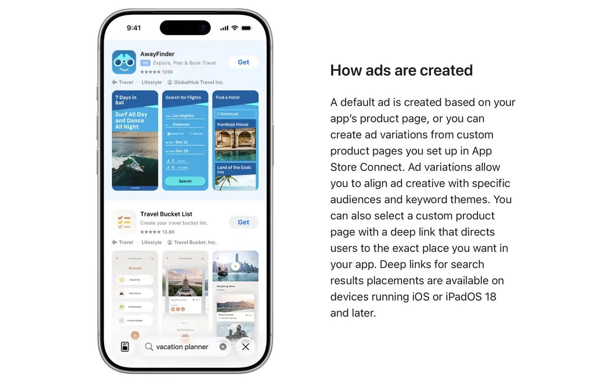Comment&nbsp;? Il va y avoir encore plus de pub dans l'App Store...