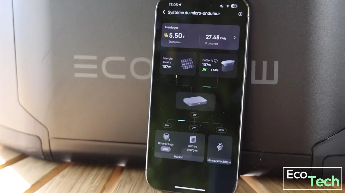 Test Ecoflow PowerStream : un onduleur intelligent pour gérer le surplus solaire