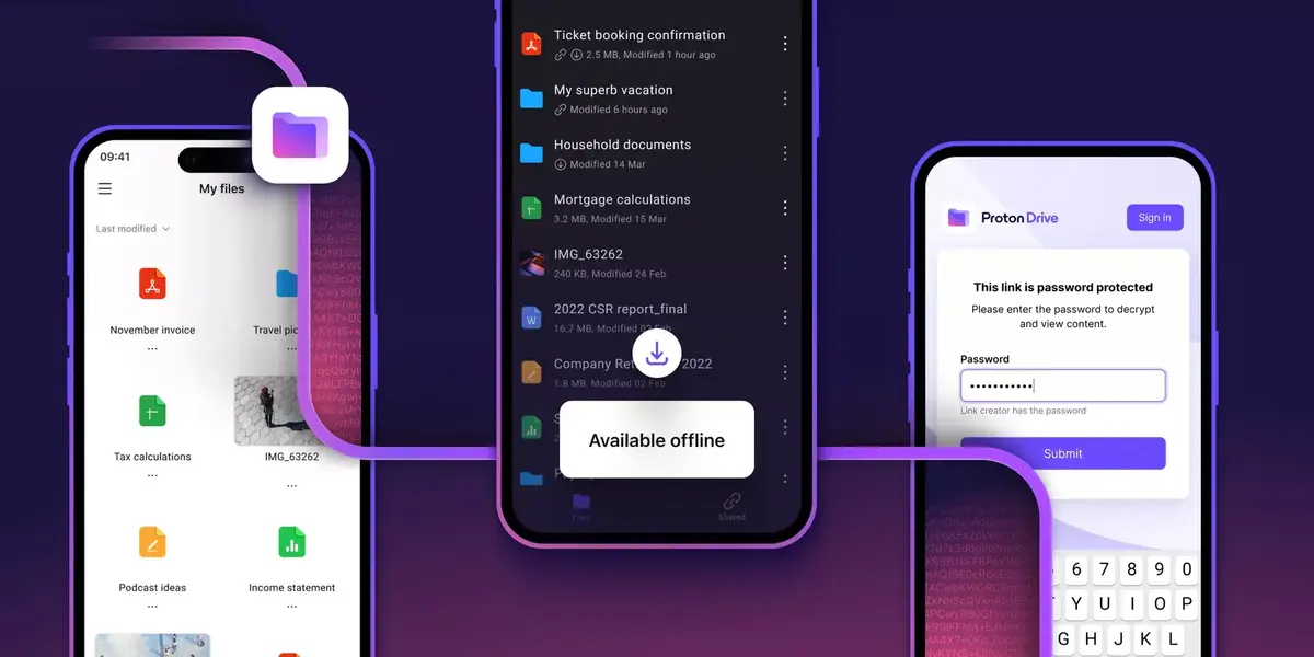 Proton dévoile une version de Proton Drive pour iOS et Android