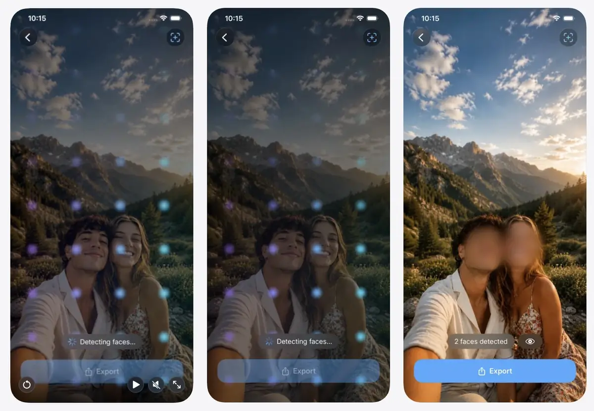 Misty Faces, l'app iPhone qui floute les visages de vos photos avant que vous ne les partagiez