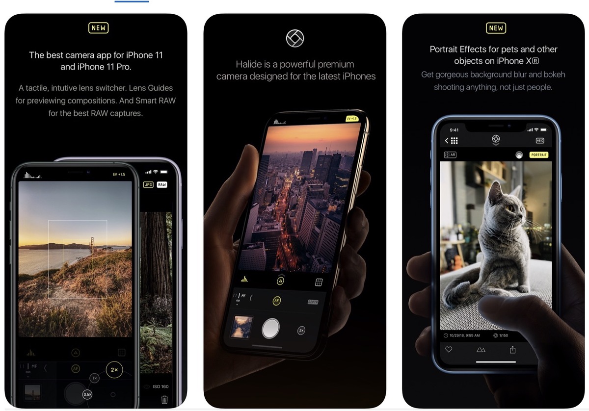 Halide, complémentaire à l'Appareil Photo d'Apple, gère désormais les iPhone 11/11 Pro
