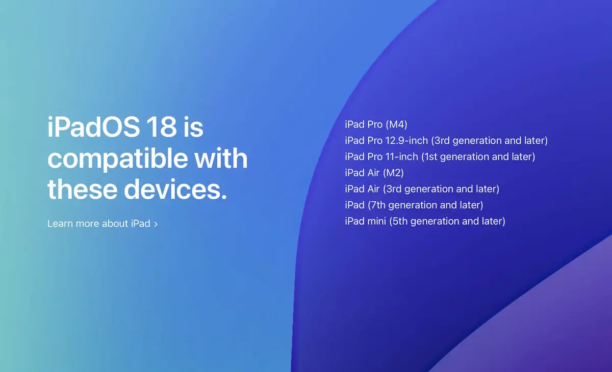 Quels iPhone, iPad et Mac pour iOS 18, iPadOS 18 et macOS 15 ?