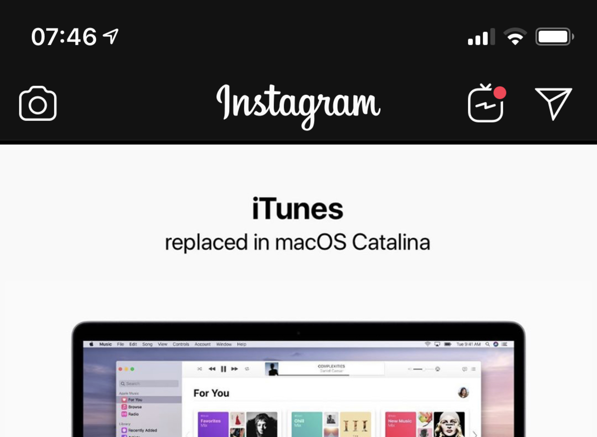 iOS 13: מצב כהה מתגבר באינסטגרם