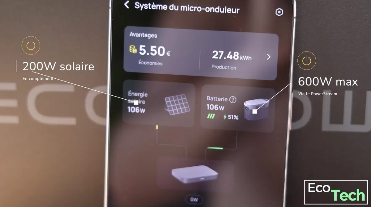 Test Ecoflow PowerStream : un onduleur intelligent pour gérer le surplus solaire