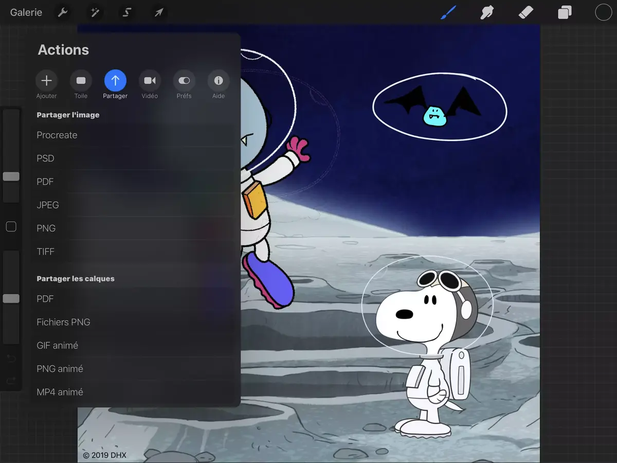 Today at Apple : on a testé coloriser et animer Snoopy sous Procreate