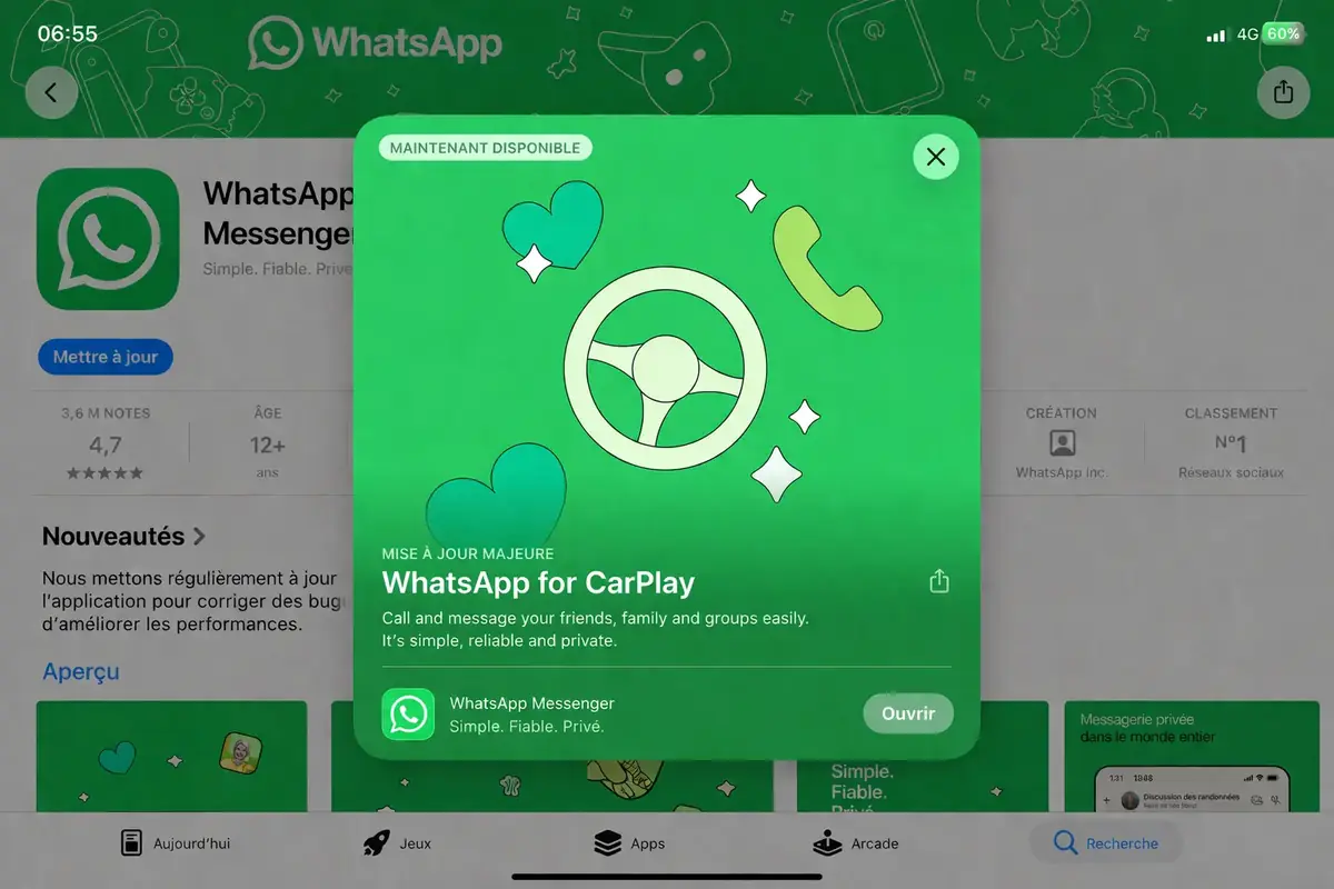 WhatsApp CarPlay