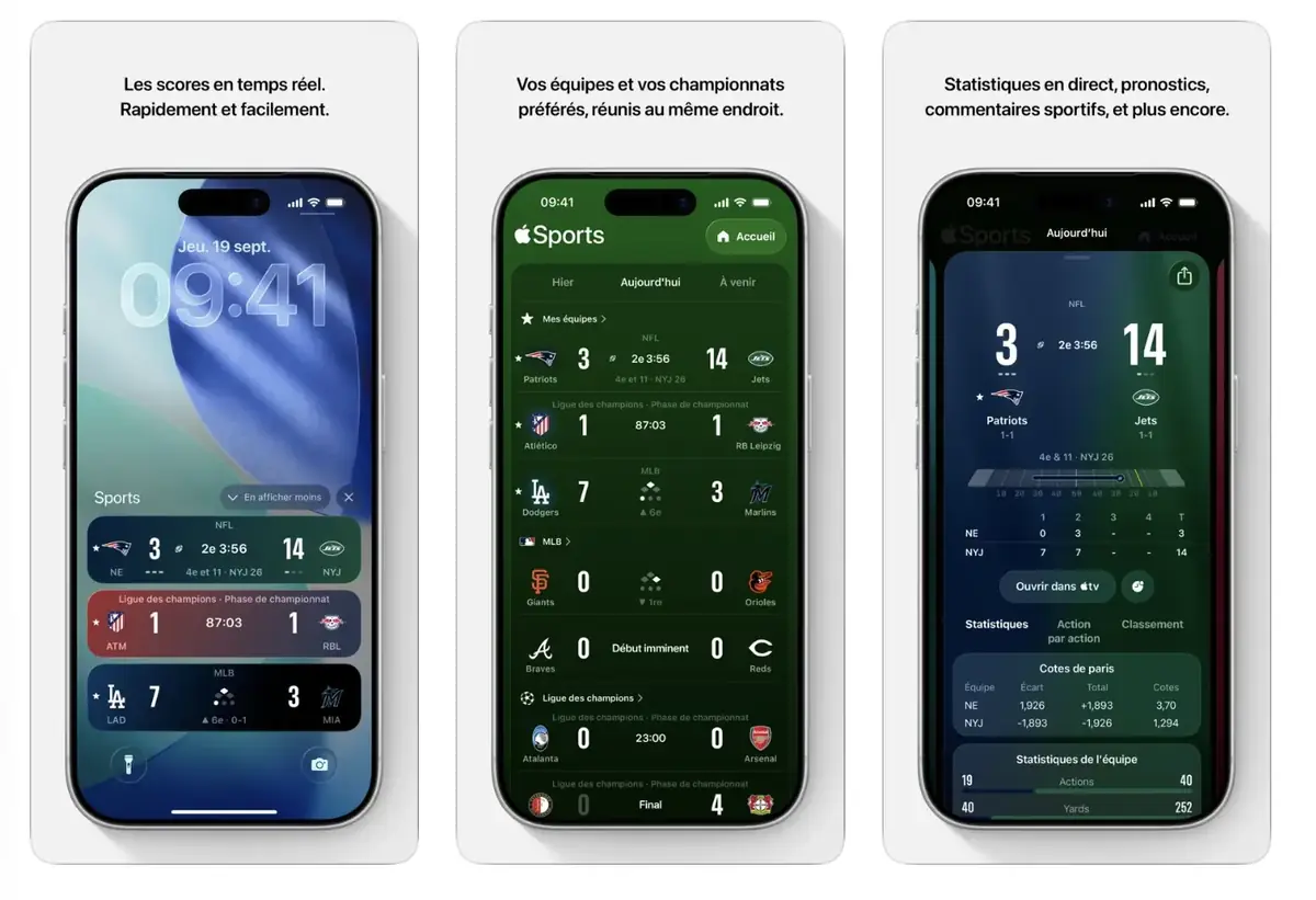 On peut suivre la Coupe de France sur Apple Sports (et autres nouveaut&eacute;s)