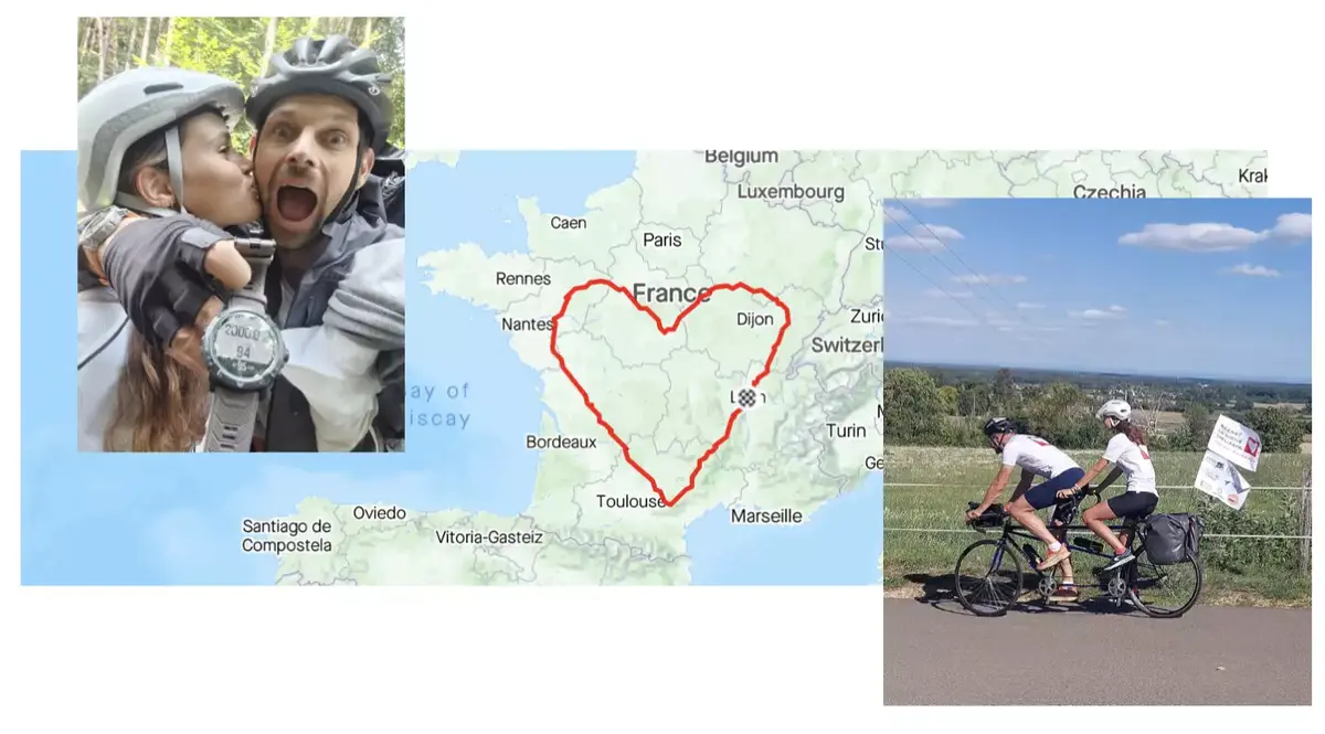 Record du monde ? ils dessinent les anneaux olympiques en vélo sur la carte de France !