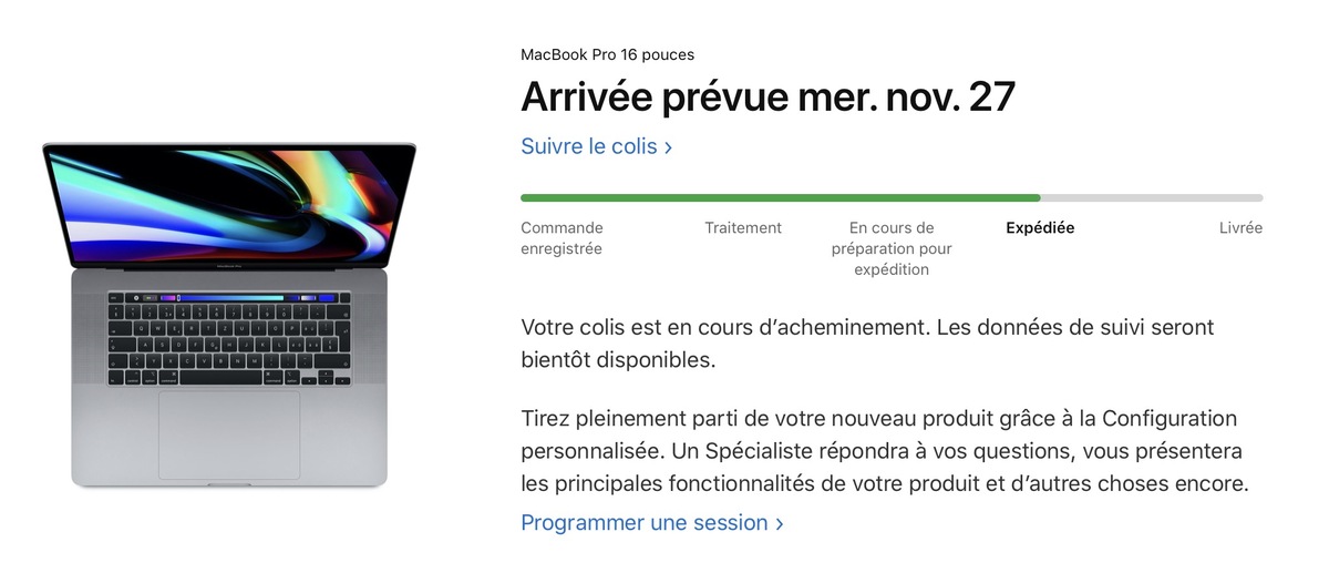 Les premiers MacBook Pro 16" ont été expédiés !