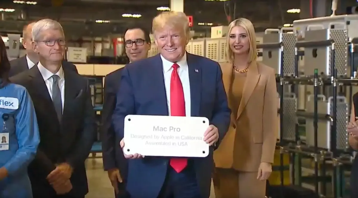 Depuis l’usine du Mac Pro, Donald Trump envisage d’exonérer Apple des frais de douane