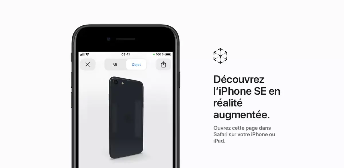 Découvrez l'iPhone SE3, l'iPad Air 5, le Mac Studio et le Studio Display en Réalité Augmentée