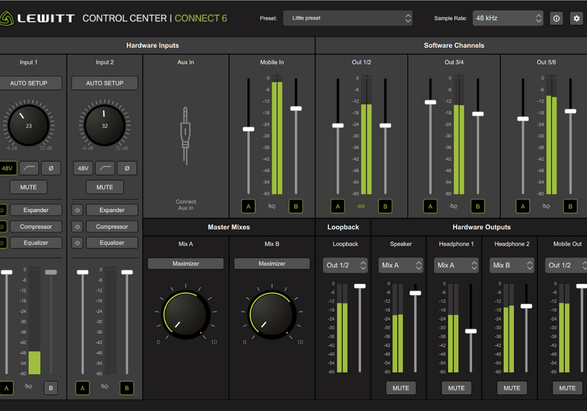 Lewitt Connect 6 : une interface audio gérant simultanément un Mac et un iPhone/iPad