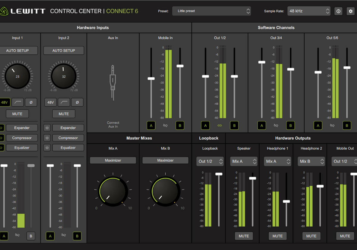 Lewitt Connect 6 : une interface audio gérant simultanément un Mac et un  iPhone/iPad