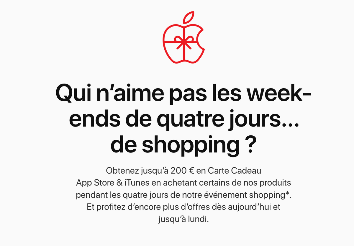 #BlackFriday : l'Apple Store en ligne rouvre ses portes !