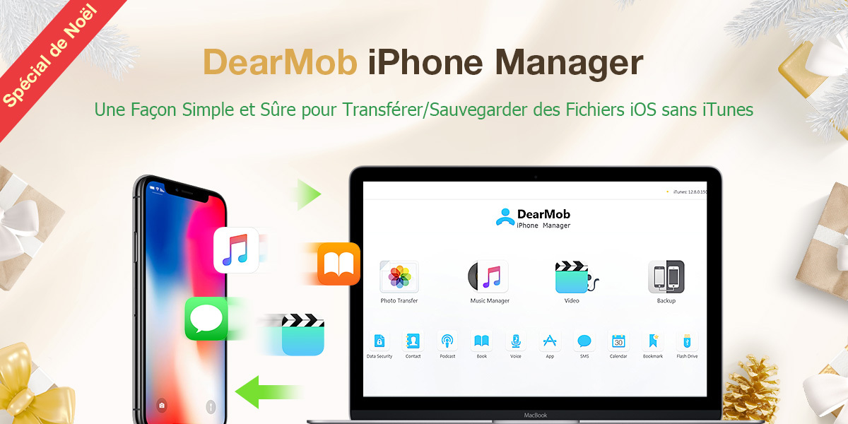 Bon plan de Noël : -50% sur DearMob (sauvegarde/transfert iPhone)