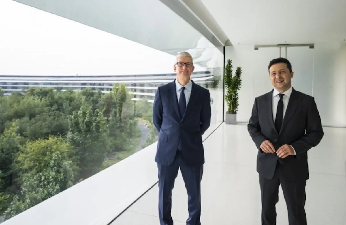 En 2021, Tim Cook et Zelensky se sont rencontrés