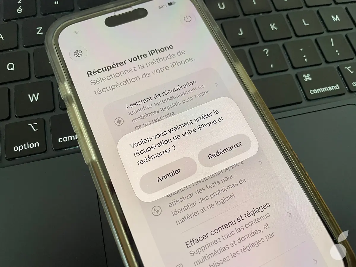 iOS 27&nbsp;: Apple ajoute enfin un mode de r&eacute;cup&eacute;ration directement sur l&rsquo;iPhone