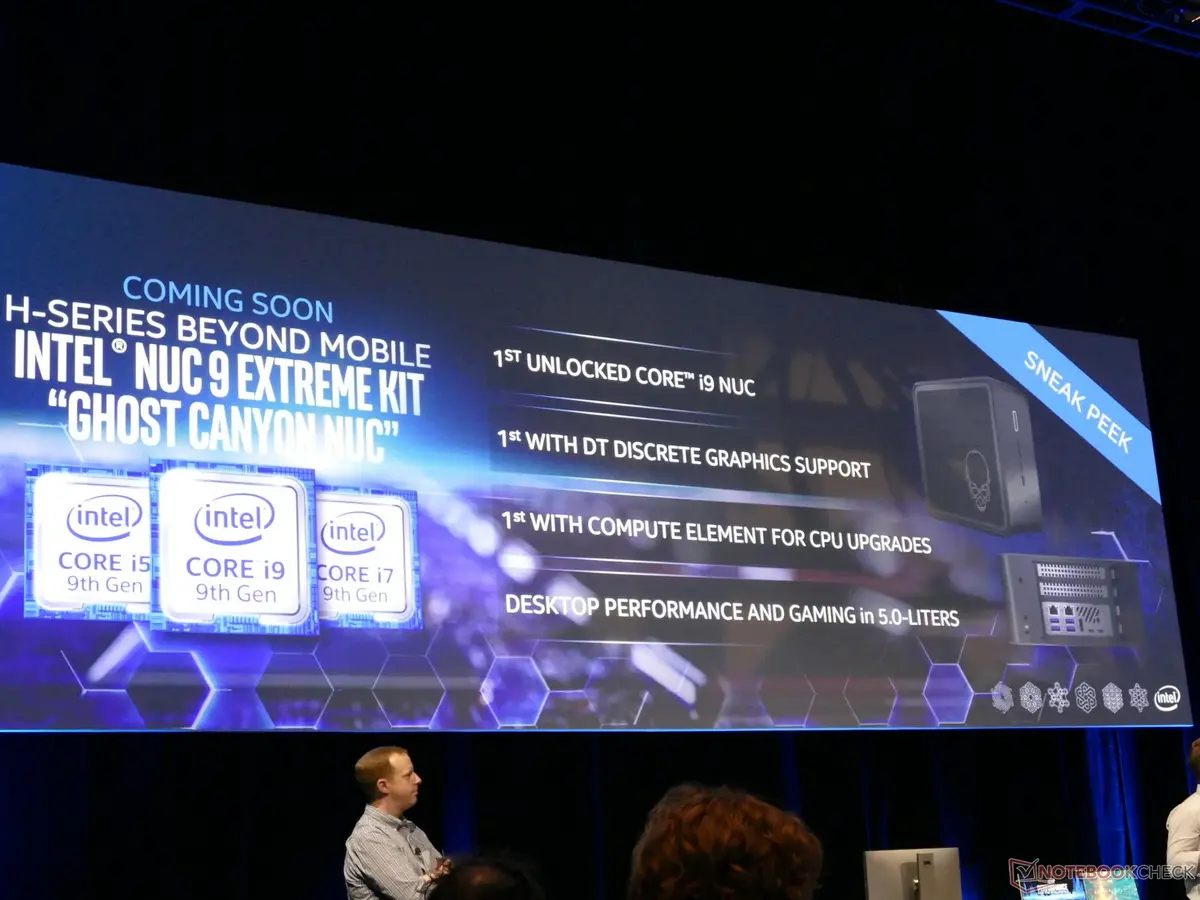 Intel : les 5GHz dépassés, de meilleurs 8 coeurs et un NUC de compétition #CES