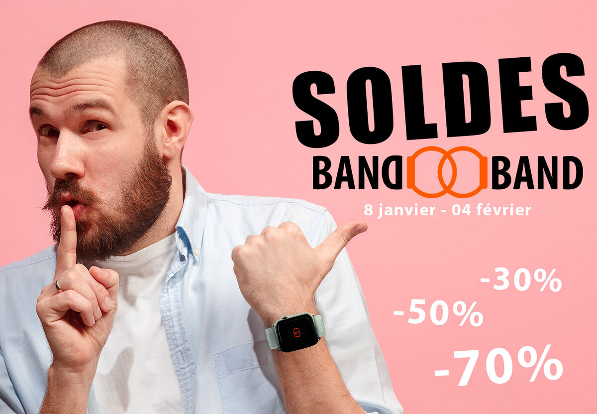 Soldes : jusqu'à -70% sur les bracelets Band-Band pour Apple Watch (livraison gratuite)