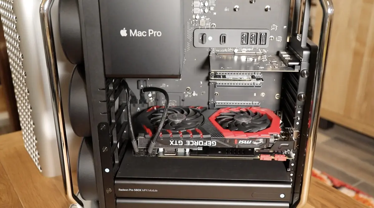 Insolite : on a installé une GeForce (Nvidia) dans le nouveau Mac Pro