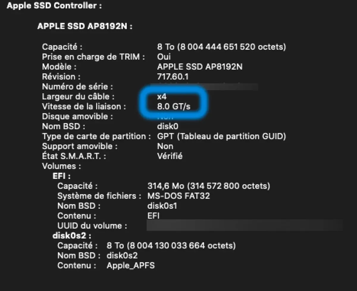 Mac Pro : petit bench du SSD de 8To !