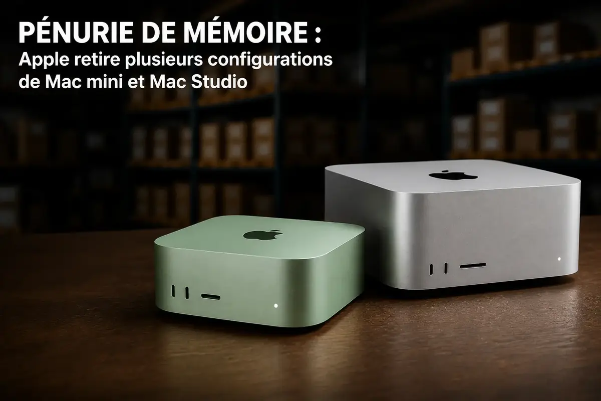 Mac mini MacStudio P&eacute;nurie RAM