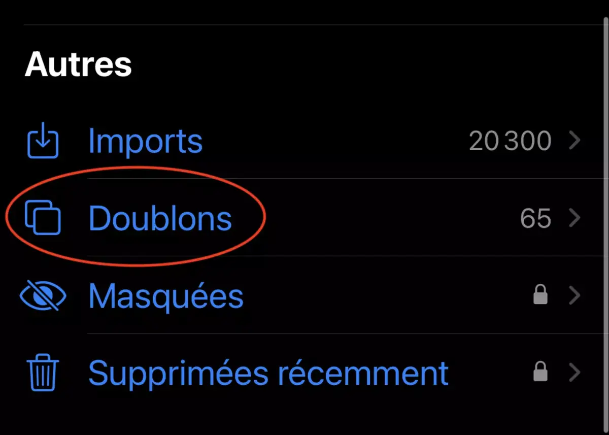 iOS 16 : pourquoi les doublons n'apparaissent pas dans Photos