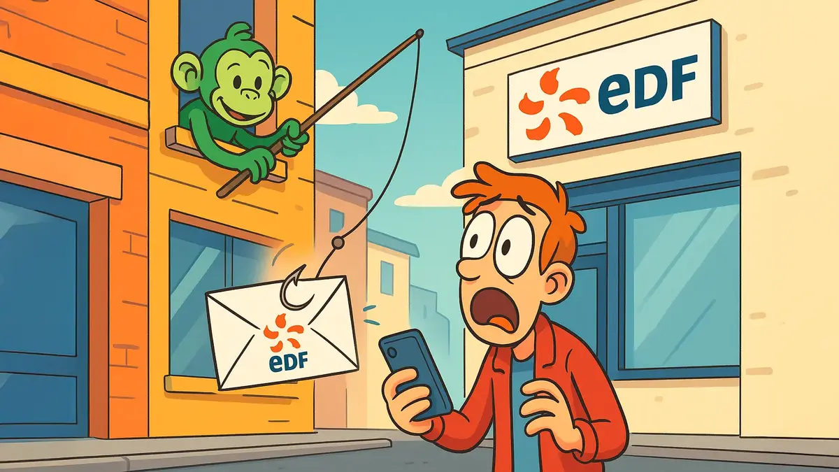 Spam EDF escroquerie surveymonkey scam