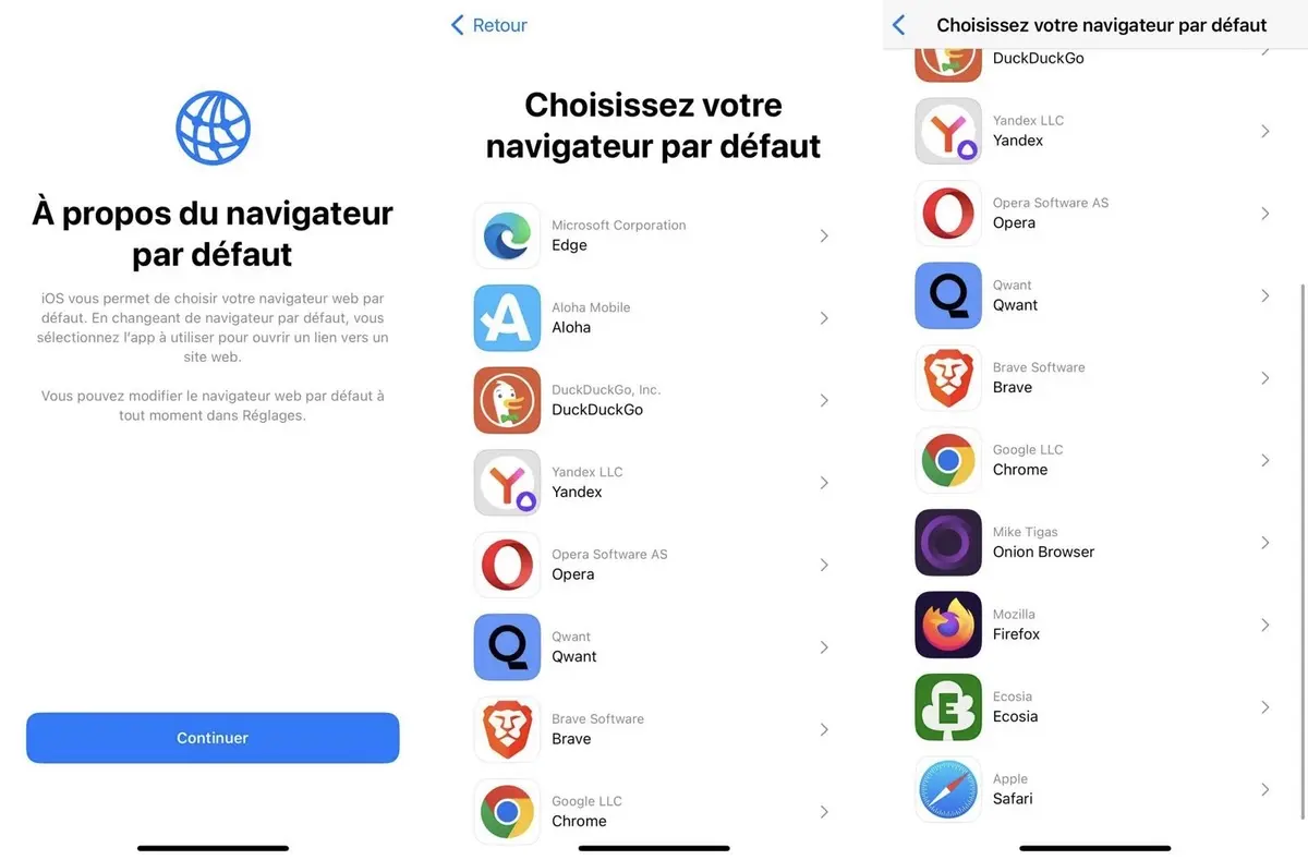 Le DMA, une vraie aubaine pour les navigateurs tiers sur iPhone ! (surtout en France)