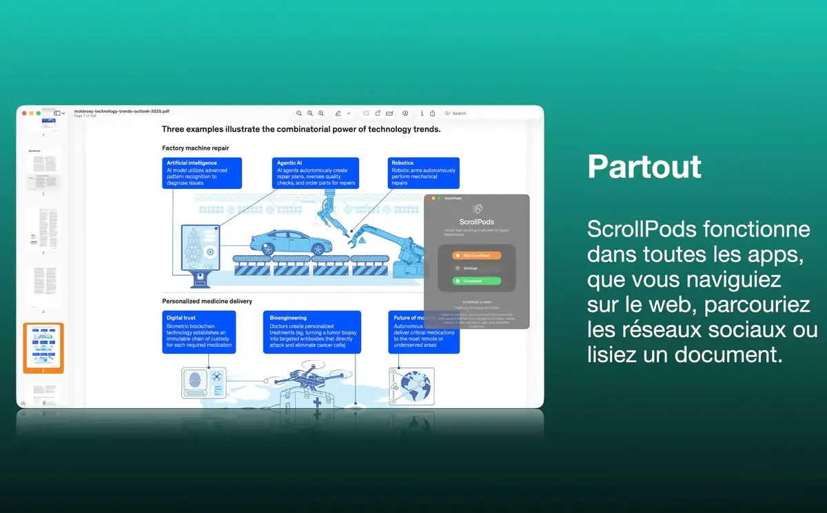 L&rsquo;app Mac du jour&nbsp;: ScrollPods pour faire d&eacute;filer avec la t&ecirc;te