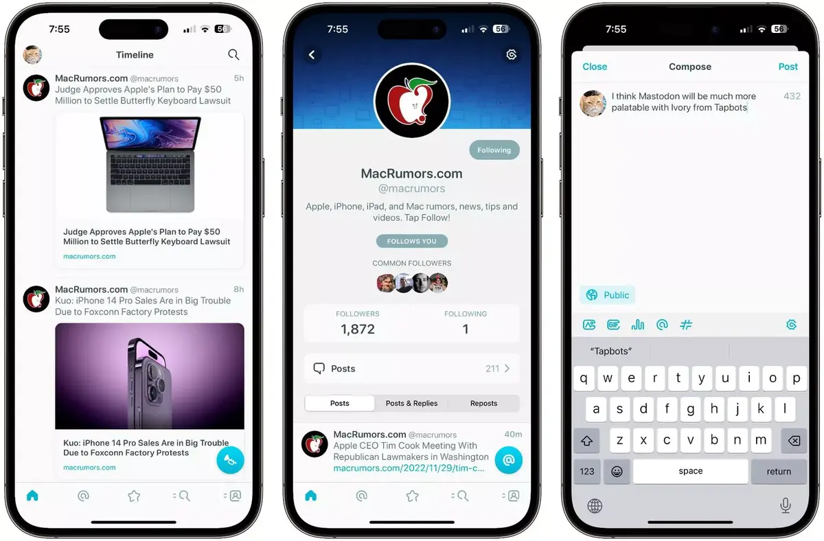 Face aux incertitudes d’Elon Musk, Tapbots (TweetBot) prépare un client pour Mastodon